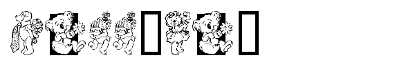 Teddyber font preview